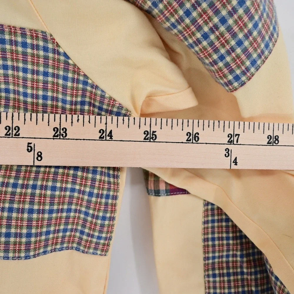 Vintage‎ Granny Grandpa Koret City Blues Patchwork Zip Up Jacket Patchwork
